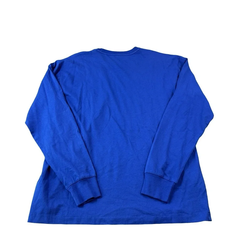 Polo Ralph Lauren Blue Red Pony Logo Pocket L/S T Shirt Size Small NWT